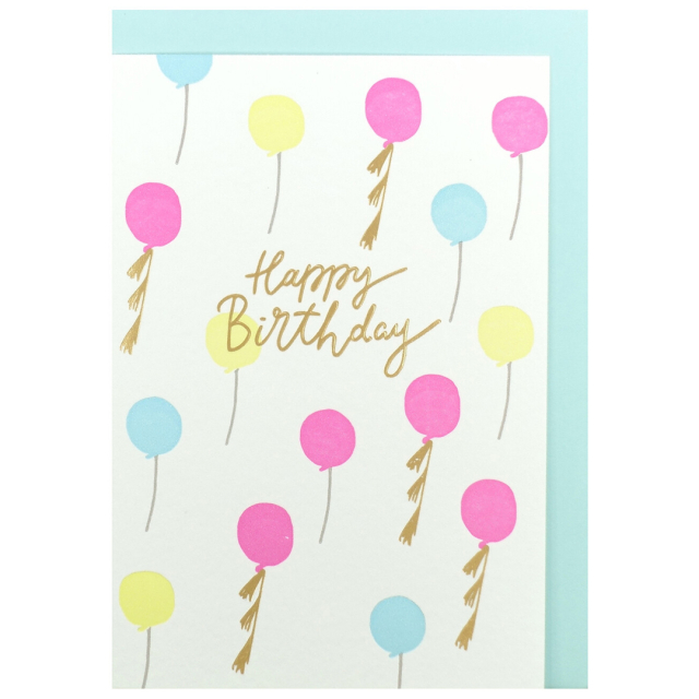 Carte de vœux Ballons