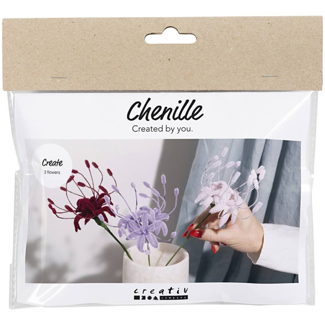 DIY-kit Fleurs en chenille lys araignée
