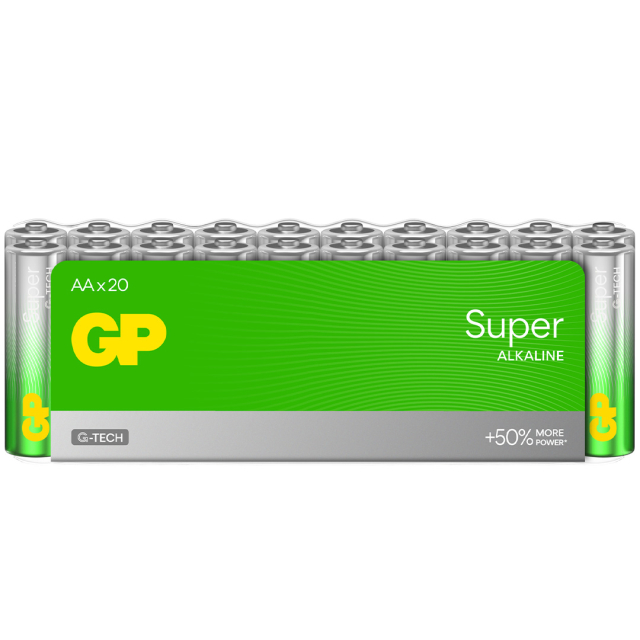 Piles Super Alkaline AA lot de 20