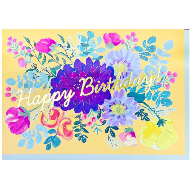 Carte de vœux Dahlia