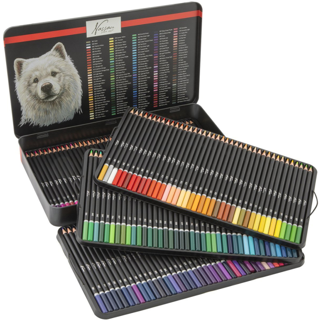 Crayons de couleur Artist 160 set boîte métal