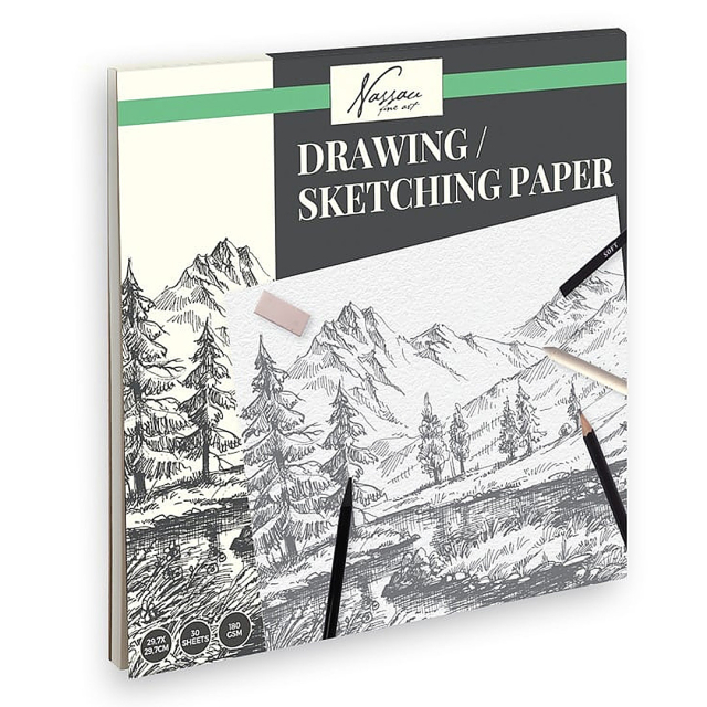 Papier à croquis 29,7x29,7 cm 180g