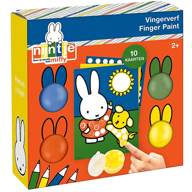 Peinture au doigt Miffy 4 couleurs + 10 images