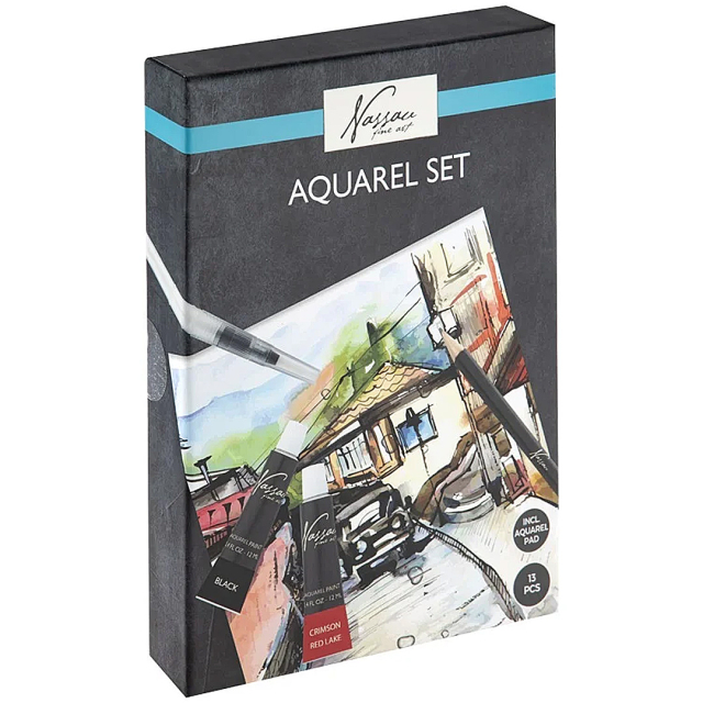 Kit de peinture aquarelle avec bloc
