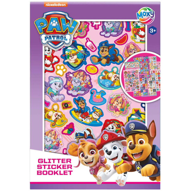 Autocollants pailletés Paw Patrol 8 feuilles (3 ans et +)