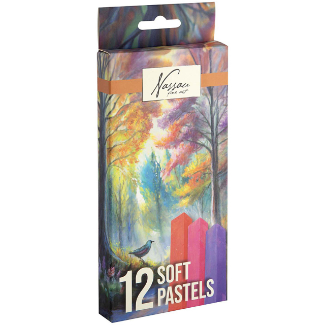 Pastels tendres 12 pièces