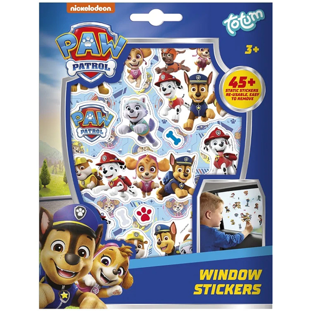 Autocollants pour fenêtres Paw Patrol (3 ans et +)