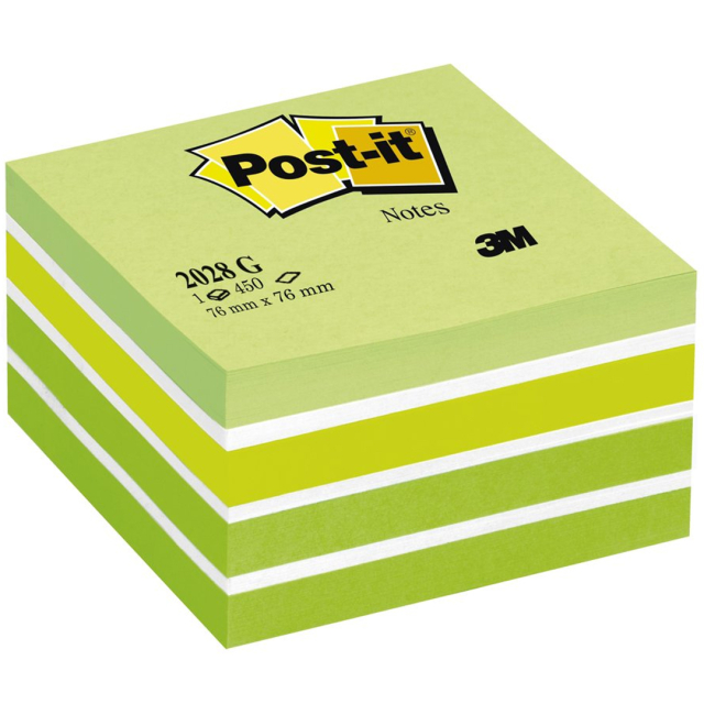Post-it Note Cube 76x76 Vert pastel