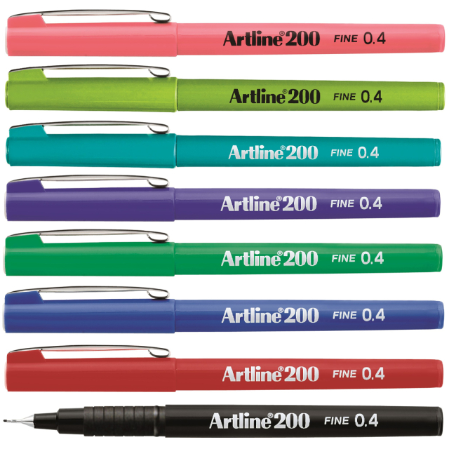 Fineliner 200 0.4 mm Lot de 8