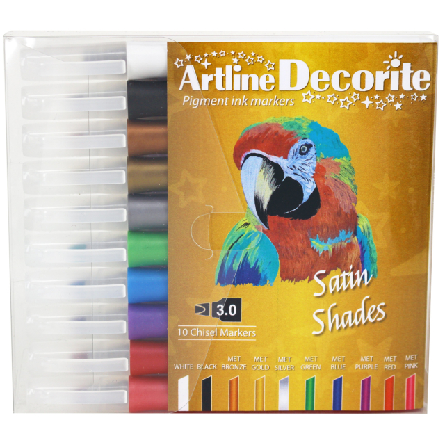 Decorite Calligraphy Lot de 10 Satin