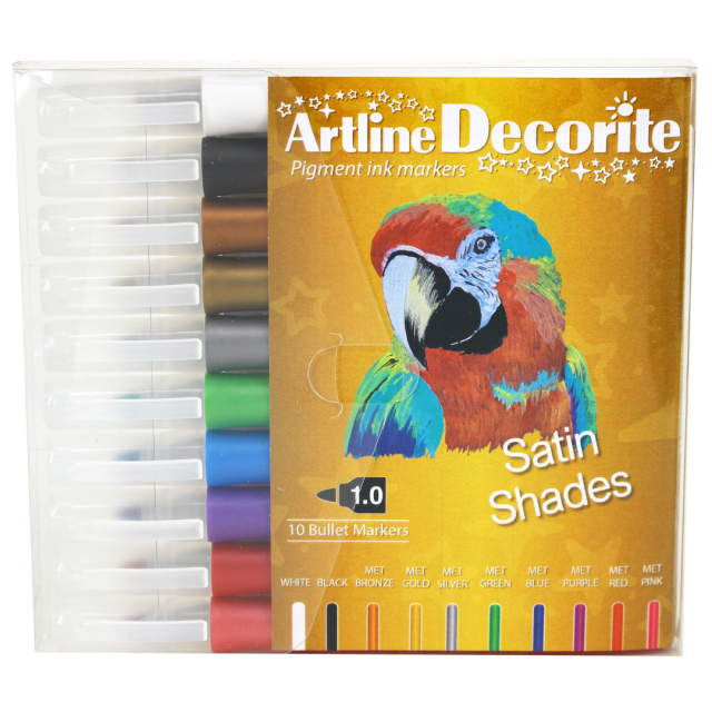 Decorite Marker Lot de 10 Satin
