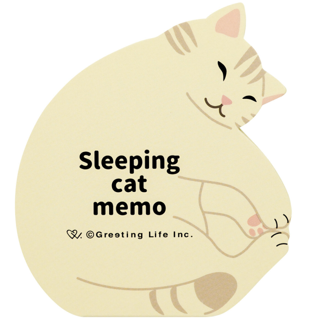 Sleeping Cat Memo Bloc-notes