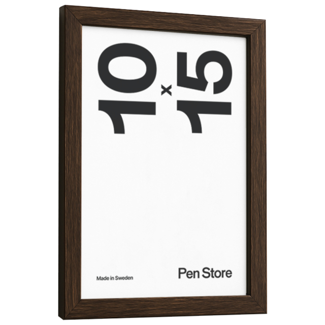 Cadre en bois couleur noyer 10x15 cm