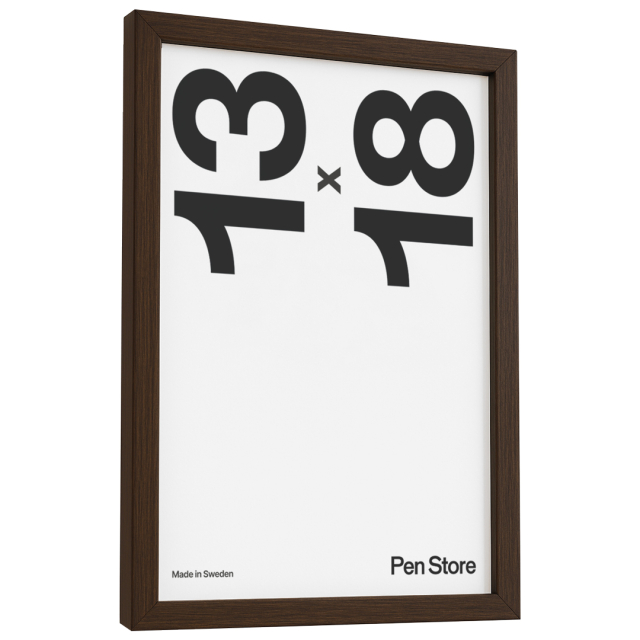 Cadre en bois couleur noyer 13x18 cm