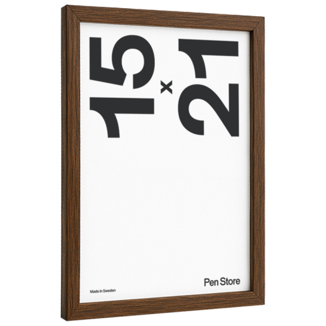 Cadre en bois couleur noyer 15x21 cm