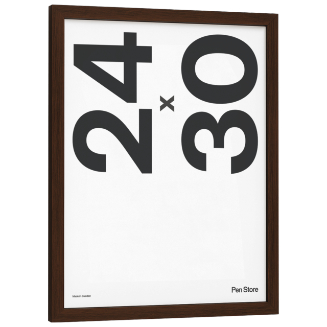 Cadre en bois couleur noyer 24x30 cm