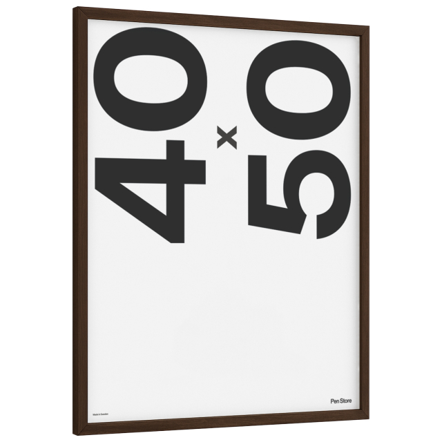 Cadre en bois couleur noyer 40x50 cm