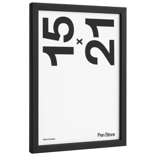 Cadre en bois noir 15x21 cm