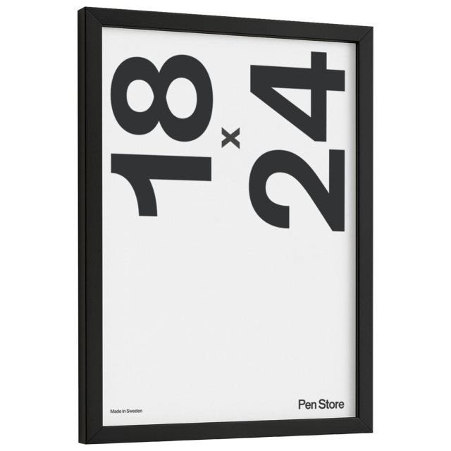 Cadre en bois noir 18x24 cm