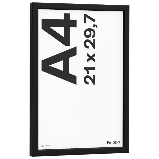 Cadre en bois noir 21x29,7 cm A4
