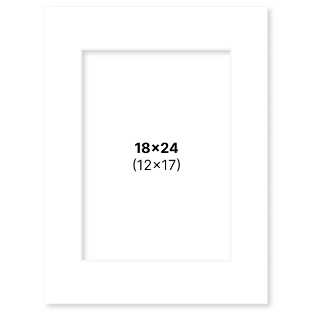 Passe-partout Blanc 18x24 cm