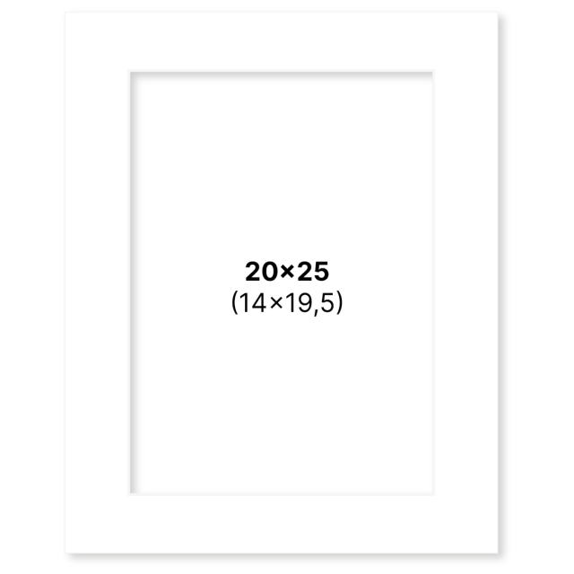 Passe-partout Blanc 20x25 cm