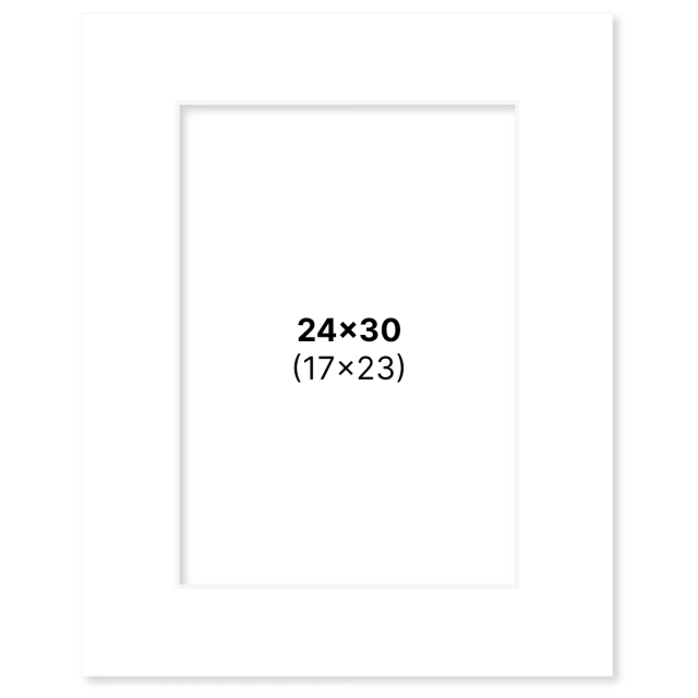 Passe-partout Blanc 24x30 cm