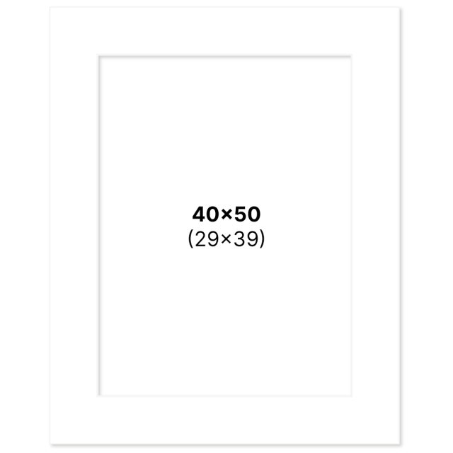 Passe-partout Blanc 40x50 cm