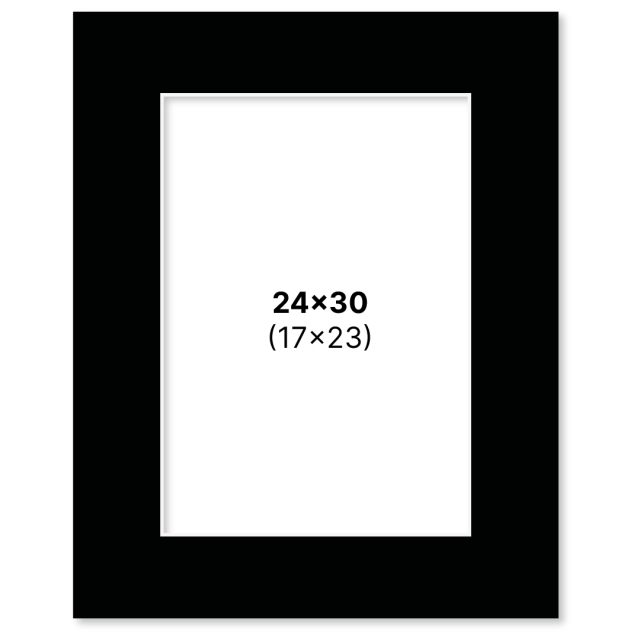 Passe-partout Noir 24x30 cm