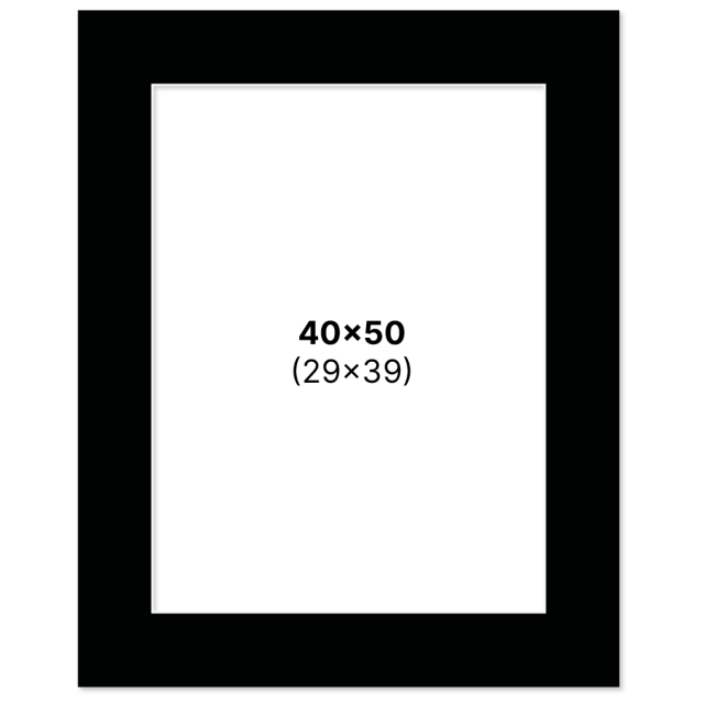 Passe-partout Noir 40x50 cm