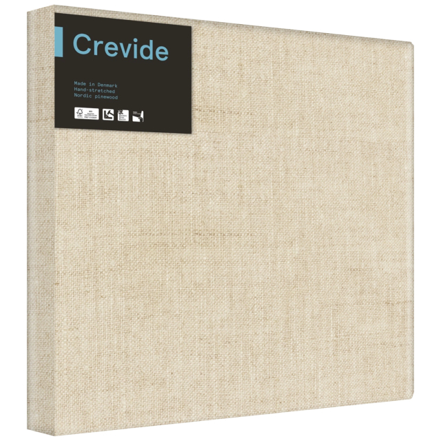 Châssis entoilé 3D Lin naturel 50x50