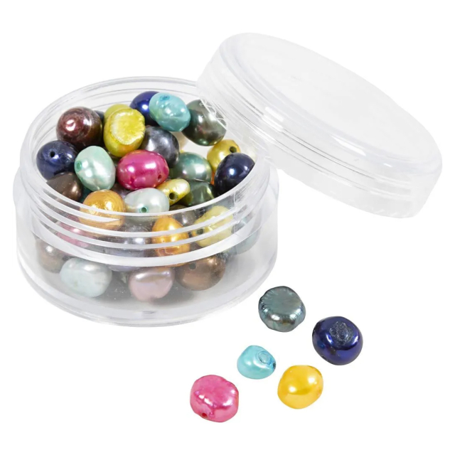 Perles d'eau douce Mélange de couleurs 60 pièces