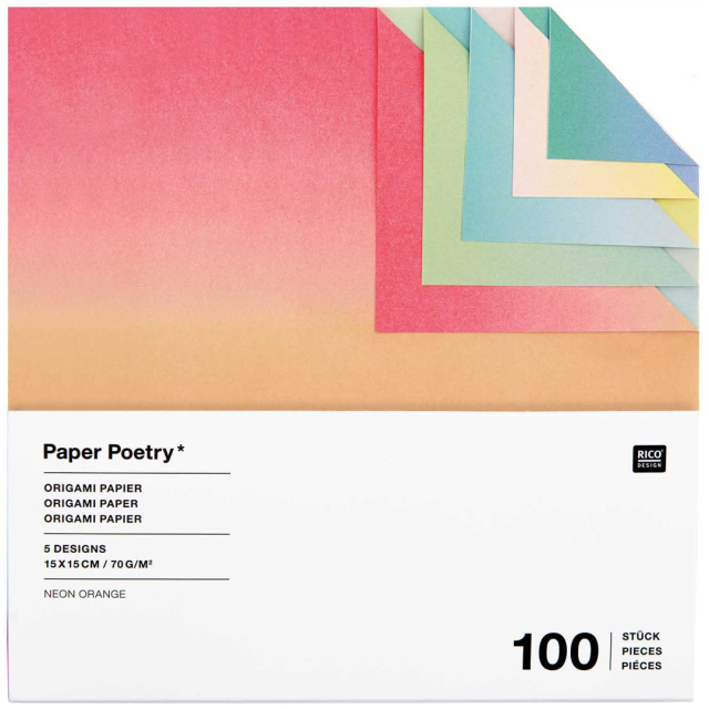 Papier Origami Linear Gradient 15x15 cm 100 feuilles