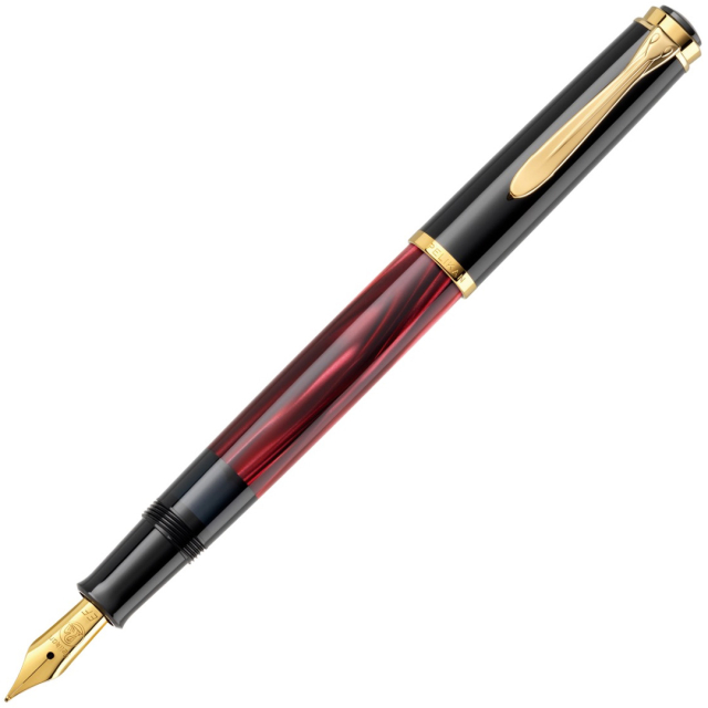 Classic M200 Stylo-plume Red-marbled