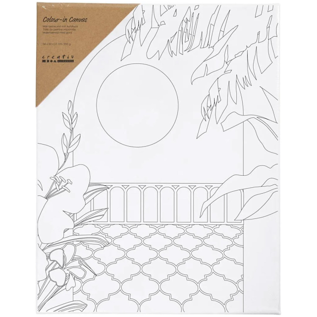 Toile avec impression 24x30cm 360g Terrasse ensoleillée