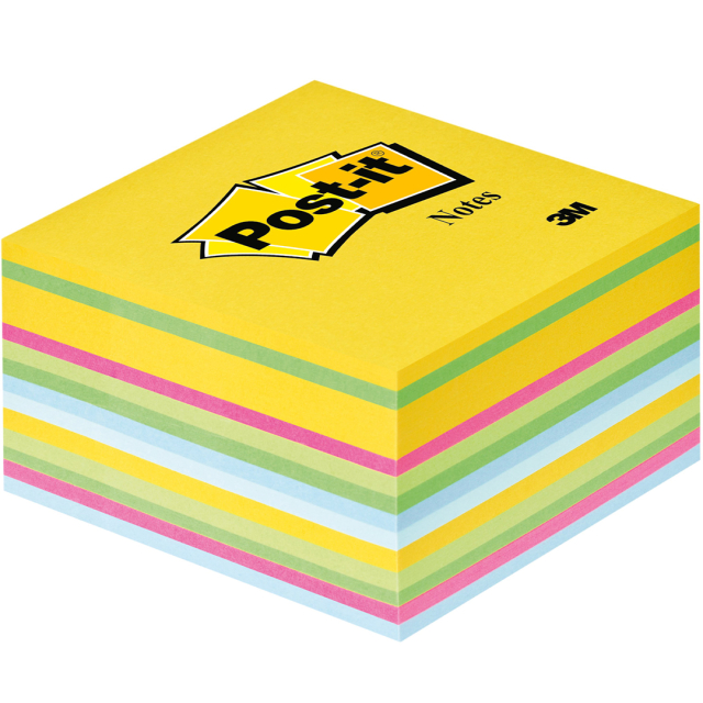 Post-it Note Cube 76x76 Mélange de couleurs Ultra