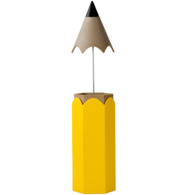 Porte-stylo Crayon à papier Jaune