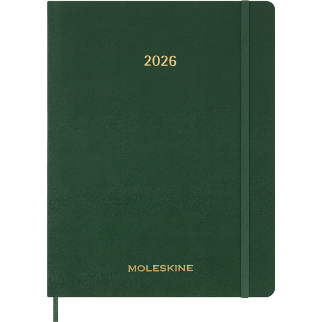 Calendrier 12M Weekly Vertical 2026 Hardcover XXL Myrtle Green