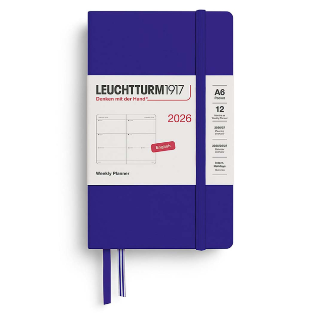 Calendrier Weekly Planner 2026 A6 Ink