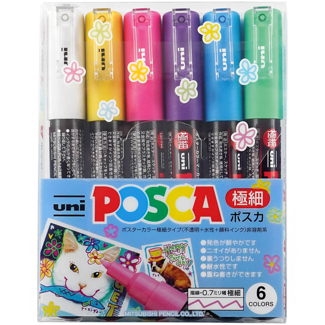 Posca PC-1MC Soft tones coffret de 6