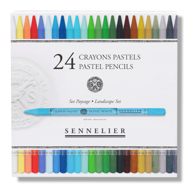 Ensemble de crayons pastels 24 pièces Landscape