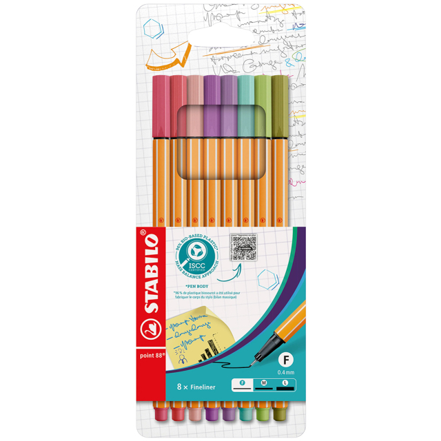 Point 88 Fineliner lot de 8