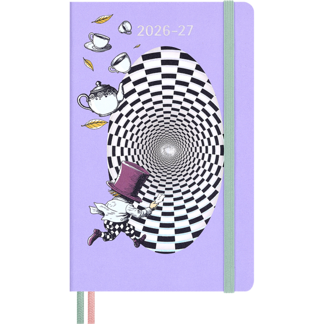 Calendrier 18M WeekNote Hard Cover Large Alice in Wonderland