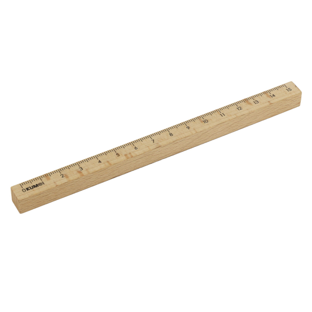 Règle en bois 15 cm 