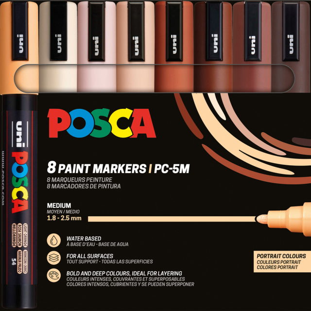 PC-5M Couleurs portraits lot de 8