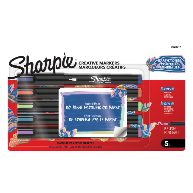 Creative Marker Brush Tip pack de 5 Earth Tones