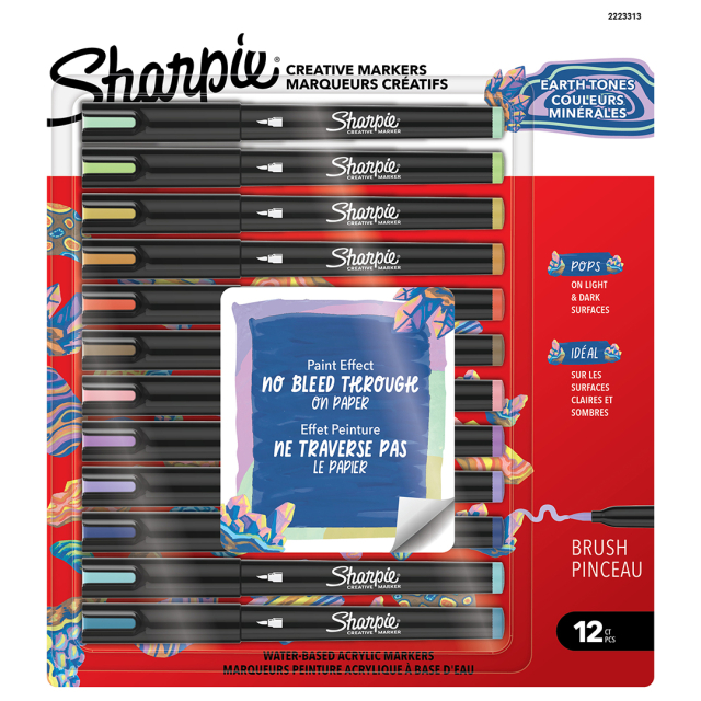 Creative Marker Brush Tip pack de 12 Earth Tones