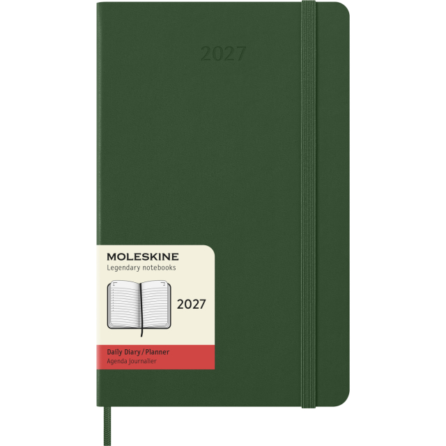 Calendrier 12M Daily 2027 Hardcover Large Myrtle Green