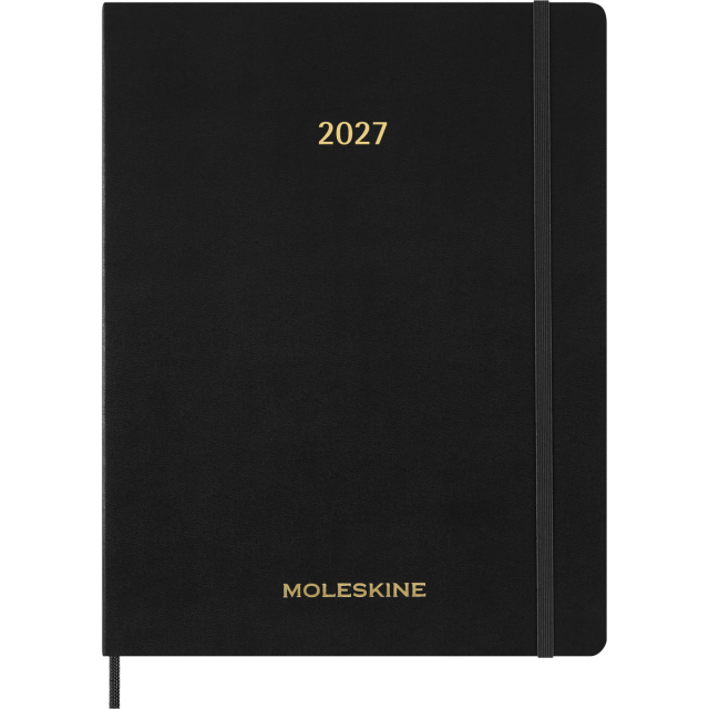 Calendrier 12M Weekly Vertical 2027 Essential Softcover XXL Black