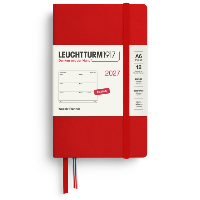 Calendrier Weekly Planner 2027 A6 Cherry